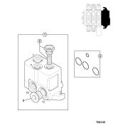 Секция гидрораспределителя JCB 25/221856
